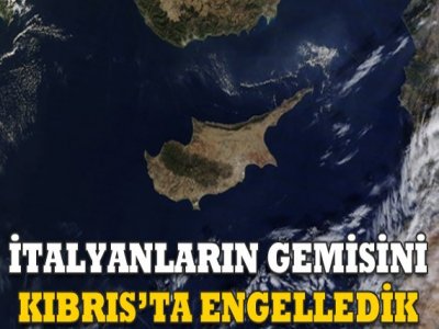 Türk gemisi İtalyan gemisini engelledi