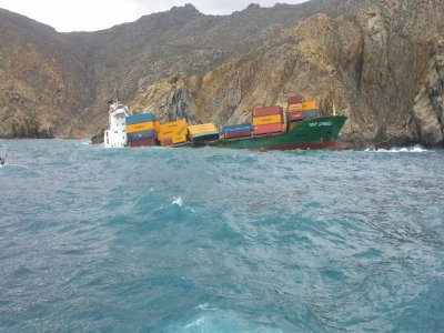 Türk Gemisi, Mikonos Adası Açıklarında Karaya Oturdu