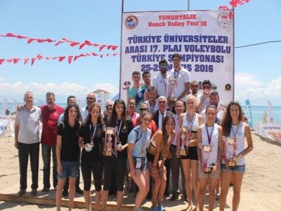 TÜRKİYE ÜNİVERSİTELER ARASI PLAJ VOLEYBOL ŞAMPİYONASI SONA ERDİ