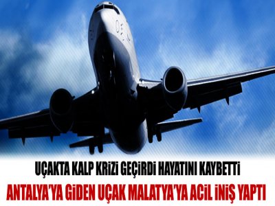 Uçakta Kalp Krizi Geçirdi