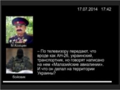 Ukrayna, Malezya Uçağını Vuran Ayrılıkçıların Konuşmalarını Yayınladı