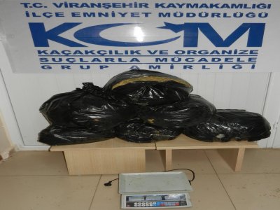 Viranşehir'de 31 kilo esrar ele geçirildi