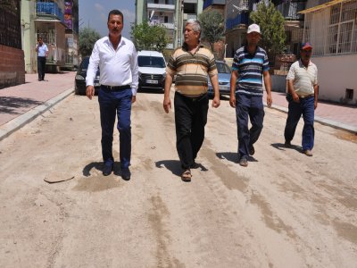 Yeni yapılan kaldırımlarla Toroslar güzelleşiyor