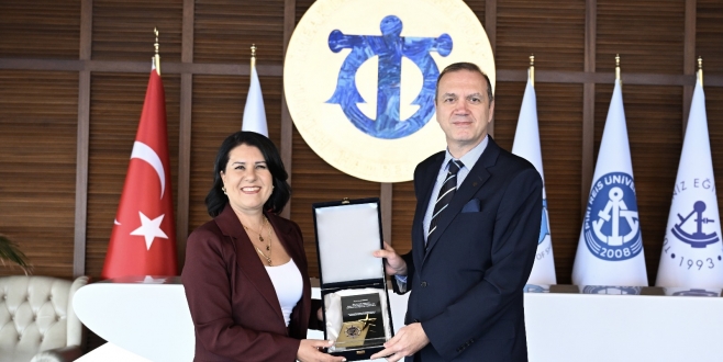 Tamer Kıran,  Esra Ulutürk Dinç'i Kabul Etti